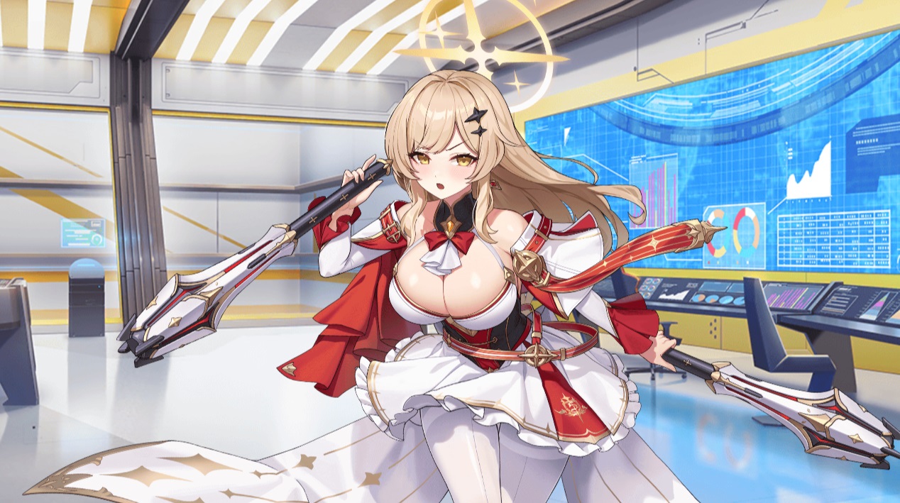 【クルスタ】星３ シルヴィ［戦嵐の轟天使］ 変身シーン