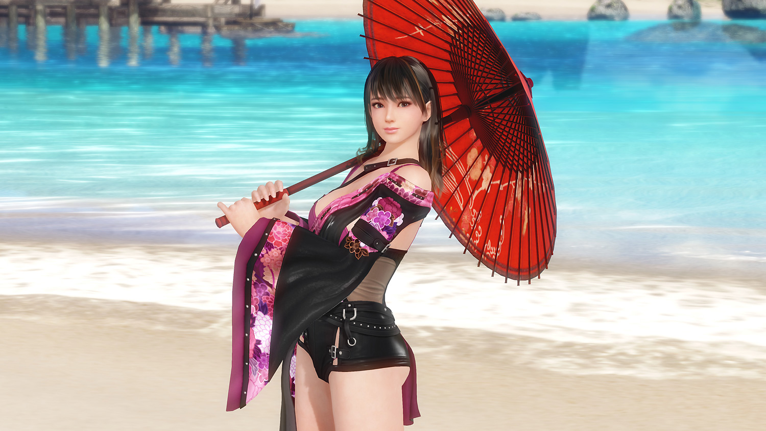 【DOAXVV】SSR水着「紫電清霜（しでんせいそう）」ななみ　