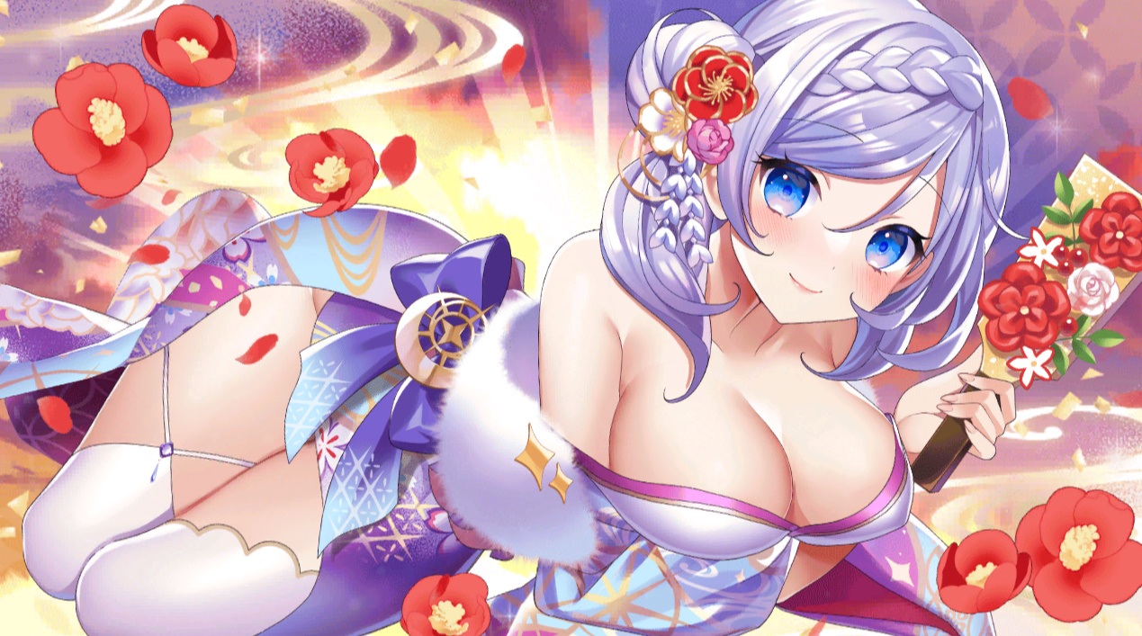 【クルスタ】星３ フィオナ【初日の出を迎えて】変身＆寝室シーン