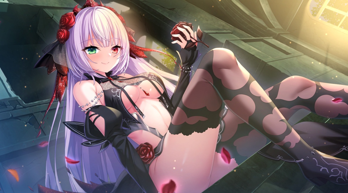 SSR [黒の幻桜]愛花 とのフラ