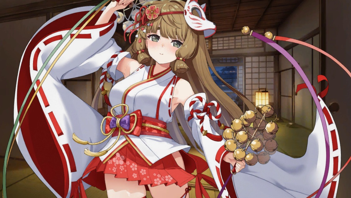 天啓パラドクス（テンパラ）S 民の平和を祈願する巫女 ワカバのエロ 寝室シーンです。