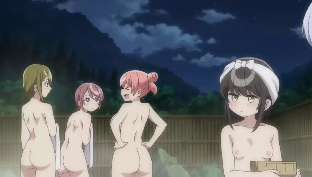 「よわよわ先生」4話 温泉シーン おっぱい、エロ