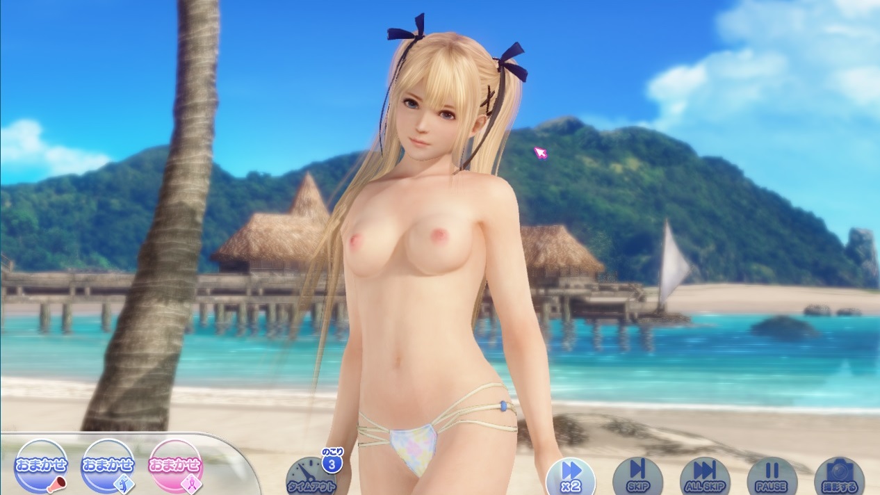 DOAXVV 試合後のポーズ　マリー（裸バージョン）