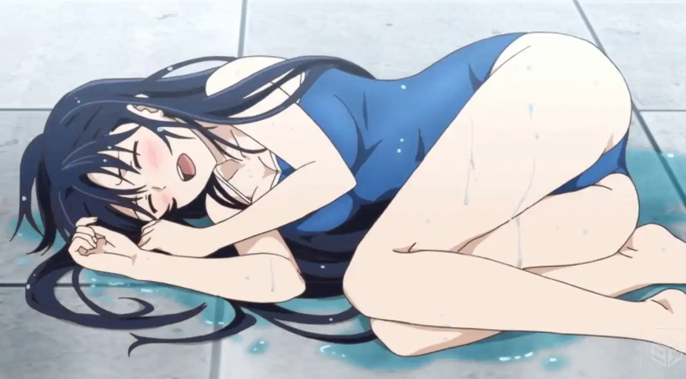黒羽寧子(くろはねこ) 　アニメ「極黒のブリュンヒルデ」　スク水①